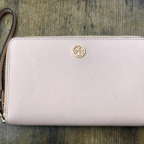 Tory Burch Handbags - Tory Burch Robinson Zip-Around Leather Wallet
